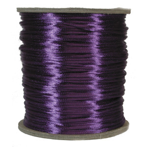 S215 PURPLE Rattail Satin Cord - Purple S215 PURPLE Rattail Satin Cord - Purple