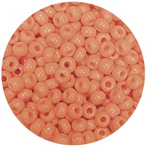SB10-44 - Czech size 10 seed bead - orange opaque