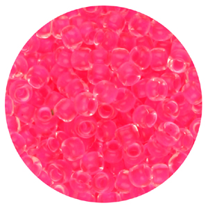 SB11-101 - Toho seed beads - crystal lined pink fluorescent