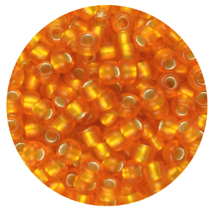 SB11-103 - Toho seed beads - silver lined orange matt