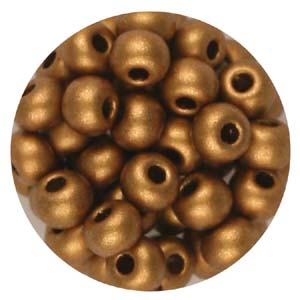 SB6-112 Czech size 6 seed beads - copper metallic 