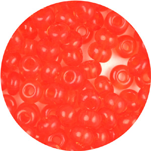 SB6-59 Czech size 6 seed beads - transparent orange SB6-59 Czech size 6 seed beads - transparent orange