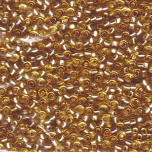 SB8J-92 Miyuki size 8 seed beads - light gold