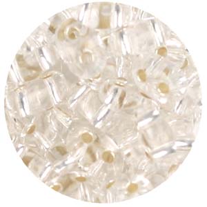 SBT-1 - Czech twin seed beads - crystal silver lined