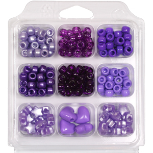 SBX-PY5 Pony Bead Selection Box - purples
