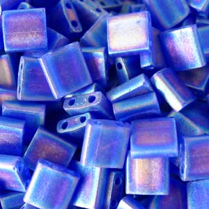 TL 151FR Miyuki tila beads - matte transparent cobalt AB TL 151FR Miyuki tila beads - matte transparent cobalt AB