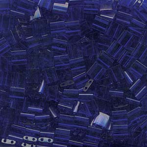 TL 151 Miyuki tila beads - transparent cobalt