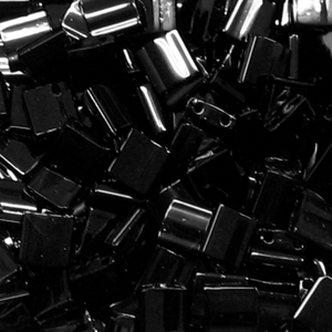 TL 401 Miyuki tila beads - black TL 401 Miyuki tila beads - black