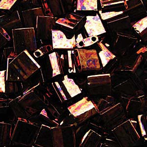 TL 457B Miyuki tila beads - metallic dark raspberry iris TL 457B Miyuki tila beads - metallic dark raspberry iris