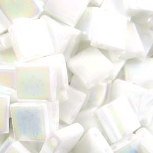 TL 471 Miyuki tila beads - pearl white opaque TL 471 Miyuki tila beads - pearl white opaque