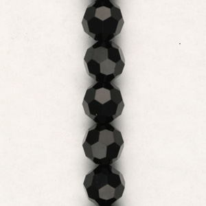 CGB2C-4 - Czech crystal round beads - jet