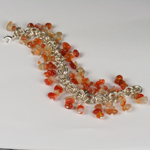 Kit 123B Chain Maille & Semi-Precious Bracelet & Earrings