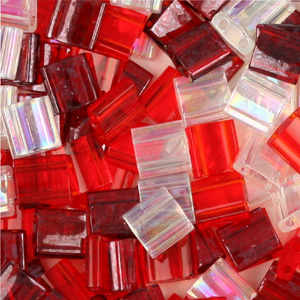 TL M7 Miyuki tila beads - reds mix TL M7 Miyuki tila beads - reds mix