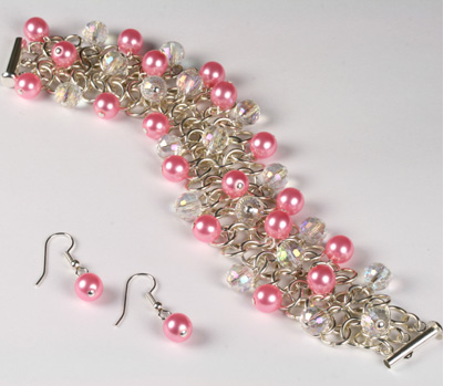 European 4-in-1 chain maille bracelet