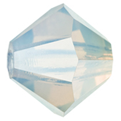 PCBIC04 PL O 1 - Preciosa crystal bicones - white opal