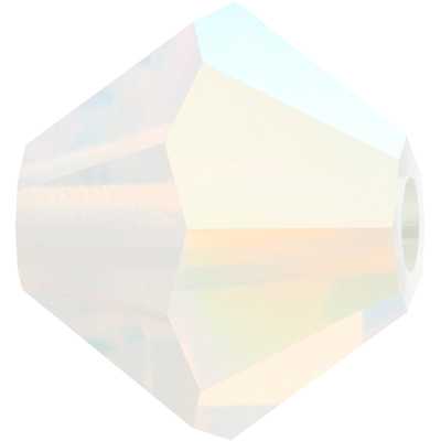 PCBIC06 PL O AB 1 - Preciosa crystal bicones - white opal AB