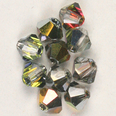 CCBIC03 148 - Czech crystal bicones - Crystal Marea Half Coated