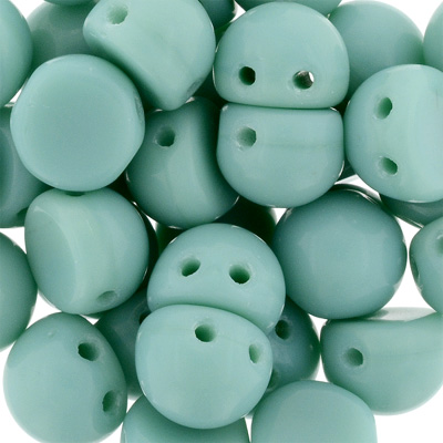 CMCAB-140 - CzechMates Cabochons - Opaque Green Turquoise
