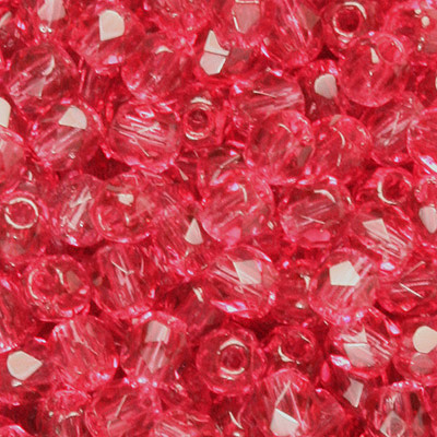 GBFP04 COLS 82 - Czech fire-polished beads - fuchsia