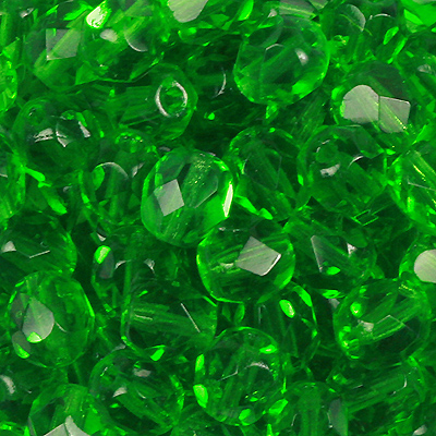 GBFP06 COLS 76 - Czech fire-polished beads - green