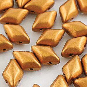 GBGDUO-247 - Gemduos - crystal bronze gold matt metallic