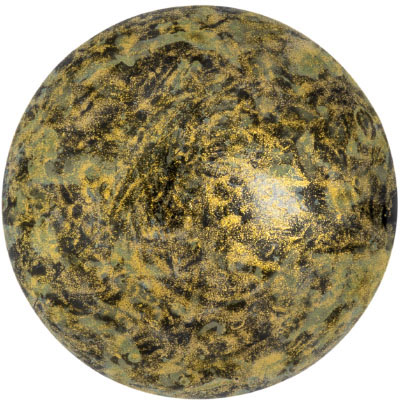 GCPP25-796 - Cabochons par Puca - metallic matt old gold spotted