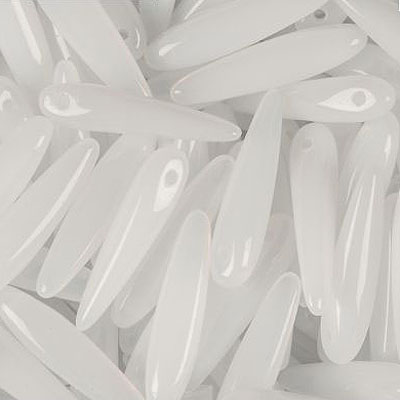 GPTH-2 - Czech Thorn Beads - white alabaster