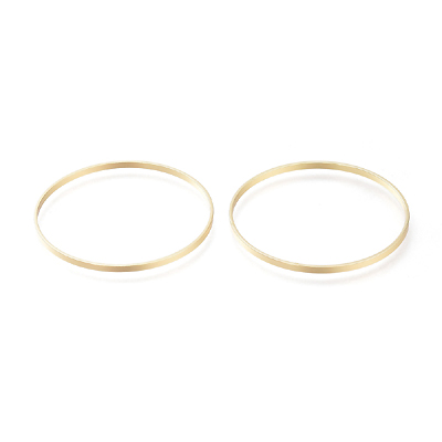 JF204-1 - Circular Brass Links or Frames - gold plated