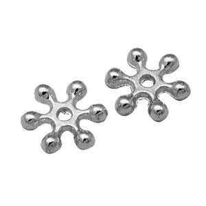 MEB20-2 - snowflake spacer - silver 