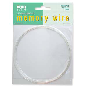 MWN-2 - memory wire necklace - silver
