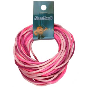 NBC-2-M1 - Nylon bead cord - pinks mix