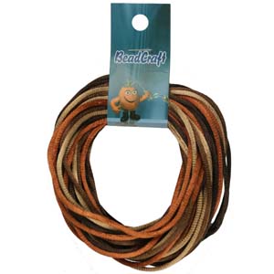 NBC-2-M8 - Nylon bead cord - browns mix