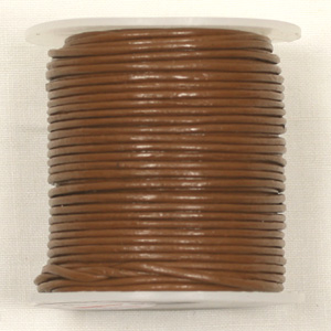 RLC-2 BRN - round leather cord - brown
