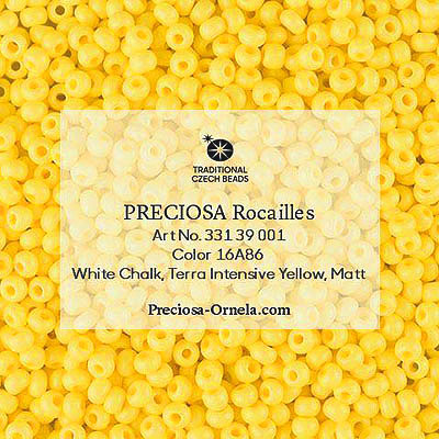 SB8-142M - Preciosa Czech seed beads - Terra Intensive Yellow Matt