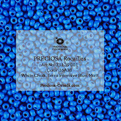 SB8-144M - Preciosa Czech seed beads - Terra Intensive Blue Matt