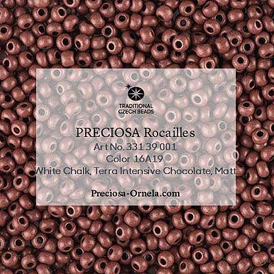 SB6-148M - Preciosa Czech seed beads - Terra Intensive Chocolate Matt