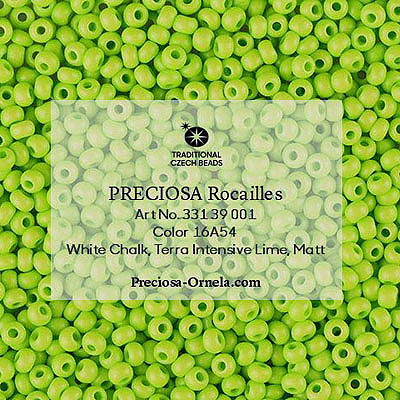 SB8-149M - Preciosa Czech seed beads - Terra Intensive Lime Matt