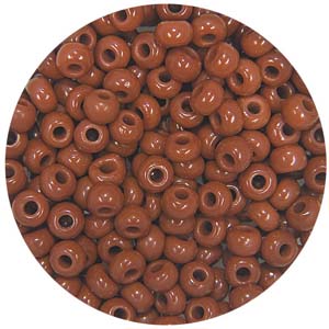 SB8-47 - Preciosa Czech seed beads - opaque brown