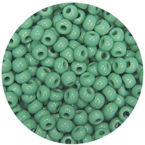 SB10-48 - Preciosa Czech seed beads - opaque green