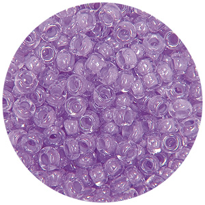 SB10-95 - Preciosa Czech seed beads - inside lined lilac