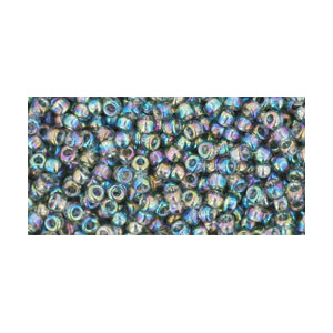 SB11JT-176B - Toho size 11 seed beads - transparent rainbow grey