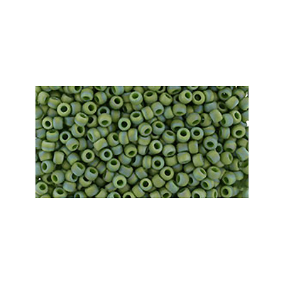 SB15JT-2633F - Toho size 15 seed beads - semi-glazed rainbow clover