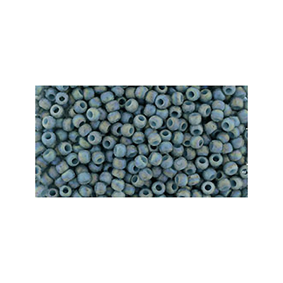 SB15JT-2635F - Toho size 15 seed beads - semi-glazed rainbow blue turquoise