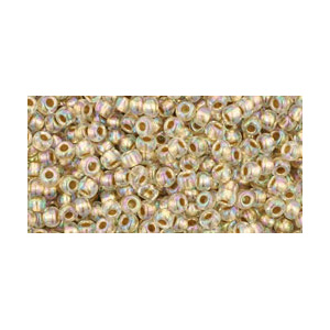 SB11JT-994 - Toho size 11 seed beads - gold lined rainbow crystal