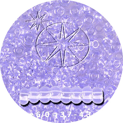 SB8-136 - Preciosa Czech seed beads - transparent lilac