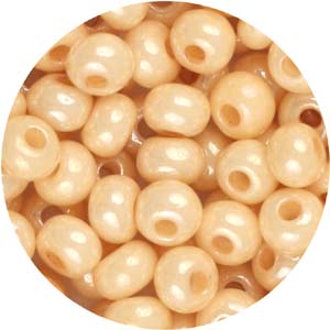 SB6-66 - Preciosa Czech seed beads - cream pearl