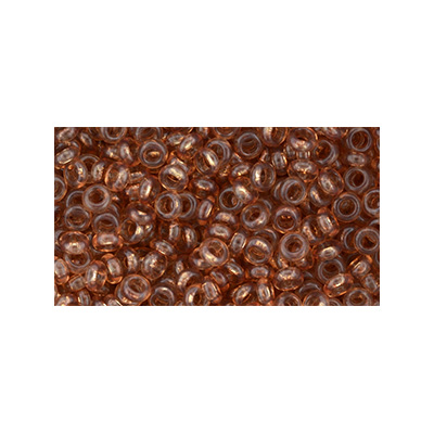 SB11JTD-YPS0039 - Toho size 11 demi-round seed beads - transparent potter's clay