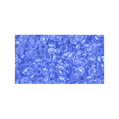 SB11JTD-YPS0044 - Toho size 11 demi-round seed beads - transparent airy blue