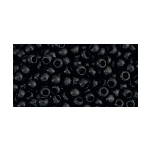 SB8JT-49 - Toho size 8 seed beads - opaque jet