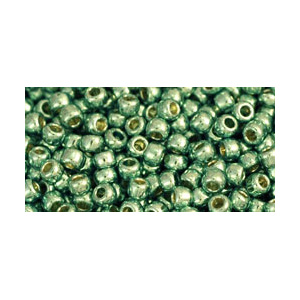 SB15JT-PF570 - Toho size 15 seed beads - permanent finish galvanized mint green